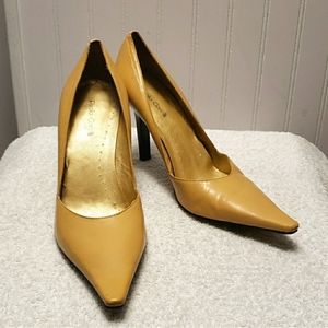 Paolo Corelli beige leather stiletto heels, 9.5